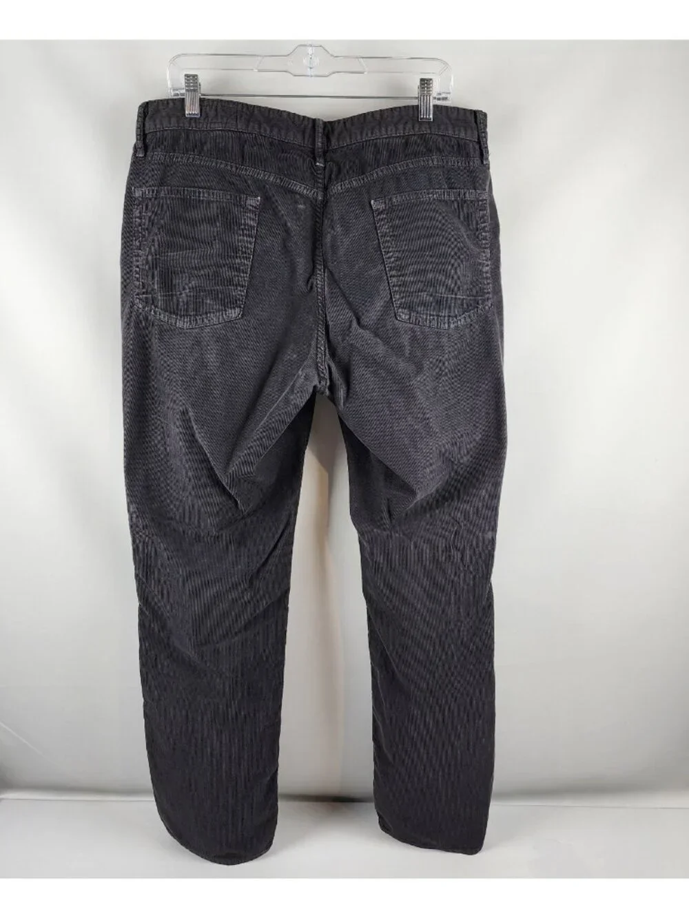 Bonobos Pants Mens 38x32 Corduroy Straight Leg Charcoal Gray